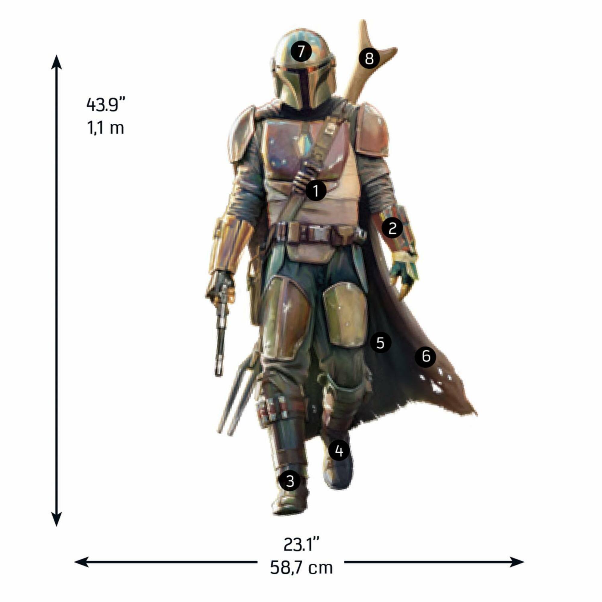 RoomMates The Mandalorian Peel & Stick Giant Wall Decals